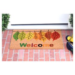 Calloway Mills 1.5 W X 2.5 L Black/Brown Coir Door Mat