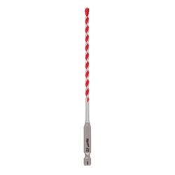 Milwaukee Shockwave 5/16 in. X 6 in. L Carbide Hammer Drill Bit 3-Flat Shank 1 pk