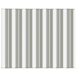 Vivsun Rugs 96 in. W X 120 in. L Neutral Stripe Polyester Accent Rug