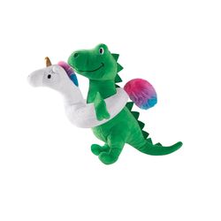 Pet Shop by Fringe Studio For Dog Multicolored Plush Summa Time Rex Dog Toy 1 pk