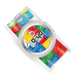 Watchitude Slap Child's Build Up Round Multicolored Digital Watch Silicone Water Resistant