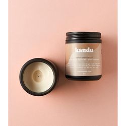 Matr Boomie Beige Amber Sandalwood Scent Candle 8 oz