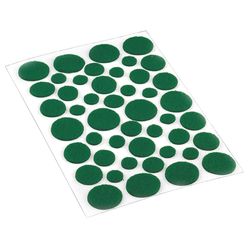 Shepherd Hardware Felt Self Adhesive Surface Pad Green Round 1 in. W 46 pk