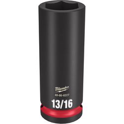 Milwaukee Shockwave 13/16 in. X 1/2 in. drive SAE 6 Point Deep Impact Socket 1 pc