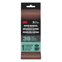 3M Rapid Removal 21 in. L X 3 in. W Aluminum Oxide Sanding Belt 36 Grit Coarse 1 pc