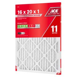 Ace 16 in. W X 20 in. H X 1 in. Synthetic 11 MERV Pleated Air Filter 1 pk