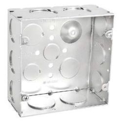 Southwire New and Old Work 42 cu in Square Steel Electrical Box Silver