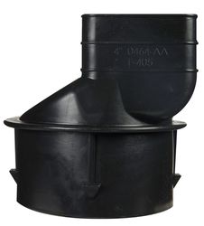 Advanced Drainage Systems 3-1/4 in. Snap X 2-1/2 in. D Barb Polyethylene 4 in. Downspout Adapter 1 p