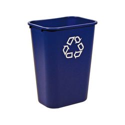 Rubbermaid 10 gal Blue Plastic Recycling Bin