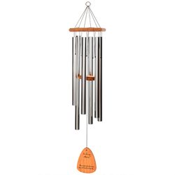 Wind River In Loving Memory Silver Aluminum/Wood 42 in. Wind Chime