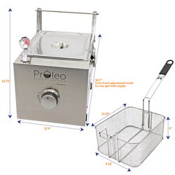 Flame King Proleo Aluminum Deep Fryer 2.5 gal