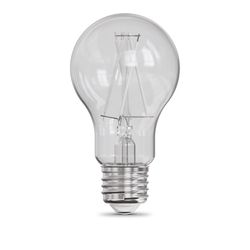 Feit A19 E26 (Medium) Filament LED Bulb Adjustable White 60 Watt Equivalence 2 pk
