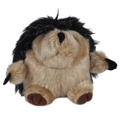 Zoobilee For Dog Multicolored Plush Hedgehog Squatter Pet Toy Medium 1 pc