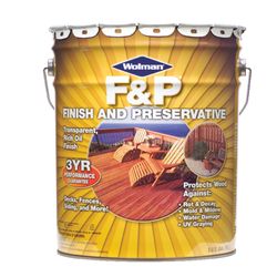 Wolman F&P Satin Cedar Semi-Transparent Oil-Based Wood Finish 5 gal