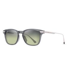 Maui Jim ManaOlana Sunglasses Unisex Shiny Trans Grey w/Silver Frame Maui HT Lens Polarized