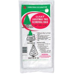 Holiday Trims 10 gal White Christmas Tree Disposal Bag 90 in. H X 144 in. W