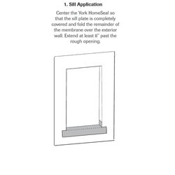 York HomeSeal 4 in. W X 900 in. L Asphalt/Polyethylene Flashing Black