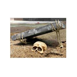 Fun World 20.38 in. LED Skeleton Halloween Decor