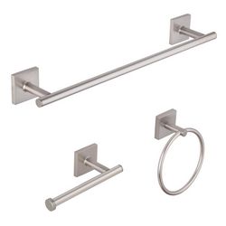 OakBrook Collection Brushed Nickel Silver Die Cast Zinc Towel Holder