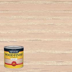 Minwax Wood Finish Semi-Transparent Simply White Oil-Based Penetrating Wood Stain 1/2 pt