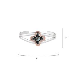Montana Silversmiths Women's Sun Seeker TQ Cuff Bracelet