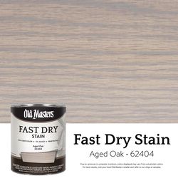 Old Masters Semi-Transparent Aged Oak Oil-Based Alkyd Fast Dry Wood Stain 1 qt