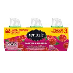 Renuzit Forever Raspberry Scent Air Freshener 21 oz Gel 3 pk