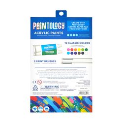OOLY Paintology Classic Colors Acrylic Paint Set Multicolored 14 pc