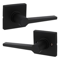 Kwikset Safe Lock Daylon Iron Black Passage Lever