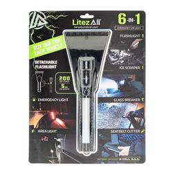 LitezAll 200 lm Black LED Flashlight
