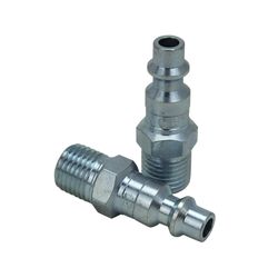 Milton Steel Air Plug 1/4 in. Male 2 pc