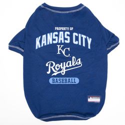 Pets First Team Colors Kansas City Royals Dog T-Shirt Large