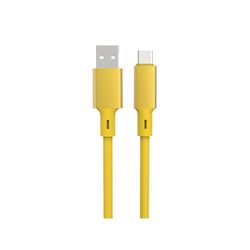 A.S.K USB to Type C Cable 12 ft. Yellow