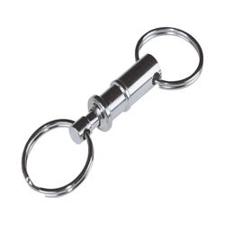 HILLMAN Metal Chrome Pull Apart Key Ring