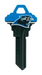 HILLMAN NFL Carolina Panthers House/Office Key Blank 68 Single For Schlage Locks Blue