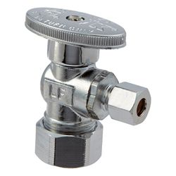 Ace 1/4 in. Compression X 5/8 in. Compression Brass Angle Stop Valve