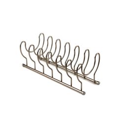 Spectrum Euro 5 in. H X 5.8 in. W X 13 in. L Satin Nickel Silver Lid Organizer