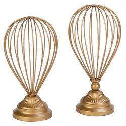 Tripar 13.8 in. H X 6.63 in. L Matte Gold Metal Hat Stand