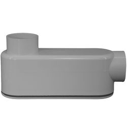 Cantex 1-1/2 in. D PVC Conduit Body For PVC 1 pk