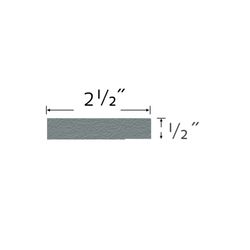 Inteplast Building Products .5 in. H X 2.5 in. W X 96 in. L Prefinished River Grey Polystyrene Trim