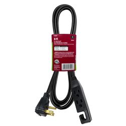 Ace Indoor 6 ft. L Black Extension Cord 16/3 SPT-3