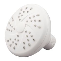 PlumbCraft White Plastic 1 settings Showerhead 2 gpm