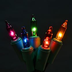 Holiday Bright Lights Incandescent Mini Multicolored 105 ct Christmas Lights 336 ft.