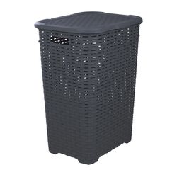 Superio Brand Gray Plastic Laundry Hamper