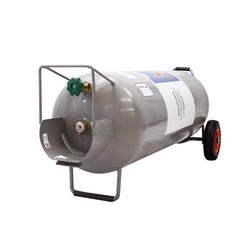 Flame King 100 lb Steel Empty LP Tank with Gauge