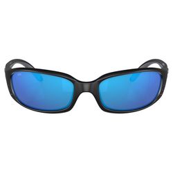 Costa Brine Sunglasses Black Frame Blue Lens Polarized Blue Light Blocking