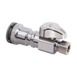BrassCraft 1/2 in. NPC X 3/8 in. Brass Straight Stop Valve