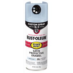 Rust-Oleum Stops Rust Satin Peaceful Blue Protective Enamel Spray Paint 12 oz