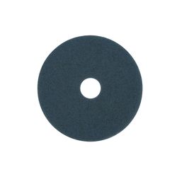 3M Scotch-Brite 16 in. D Non-Woven Natural/Polyester Fiber Floor Pad Blue