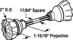 Prime-Line Security Fluted Satin Nickel Entry Knobs Grade 1 1-3/4 in.